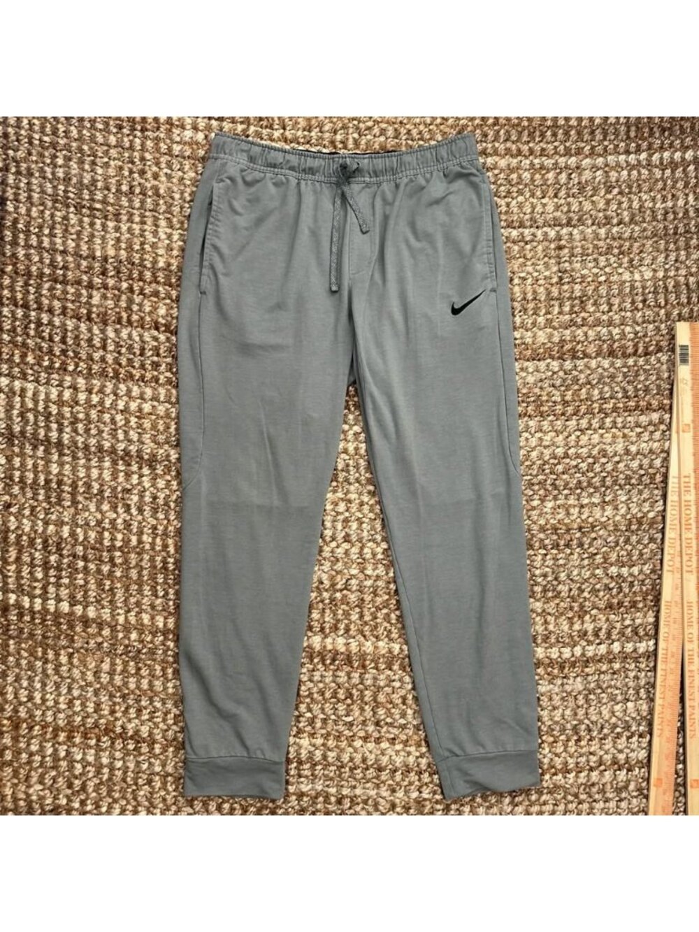 Nike Dri-fit Touch Fleece Training Pants Men's Large Gray 644291 054